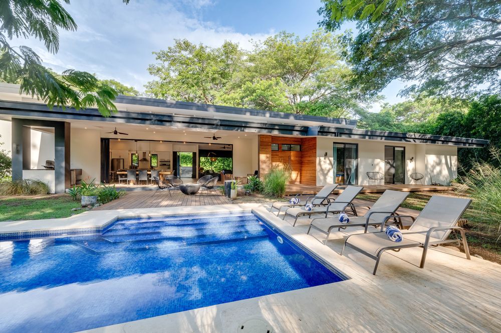 Pool and the open house